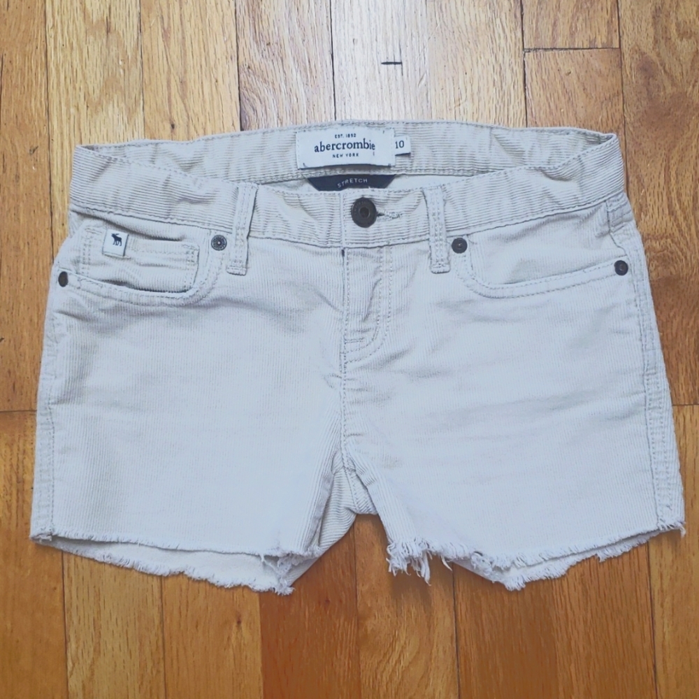 Abercrombie Corduroy "MacKenzie" Stretch Shorts Girl's size 10